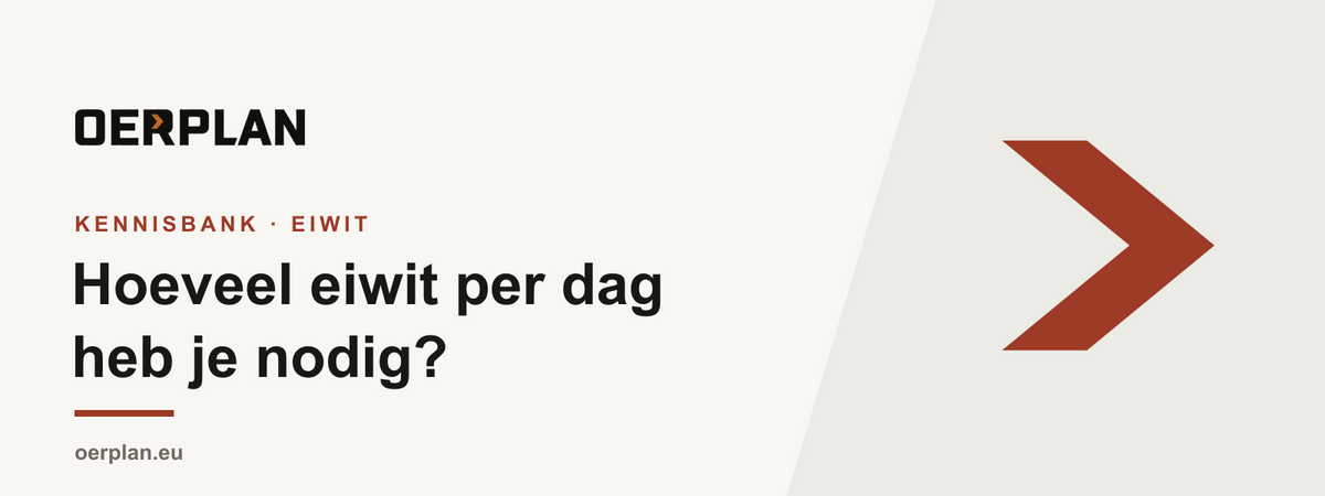Hoeveel eiwit per dag heb je nodig - Oerplan Kennisbank
