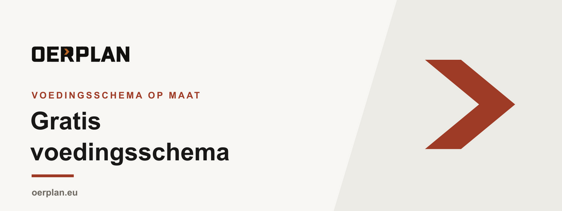Gratis voedingsschema: dit krijg je gratis, en dit is het verschil met een plan op maat