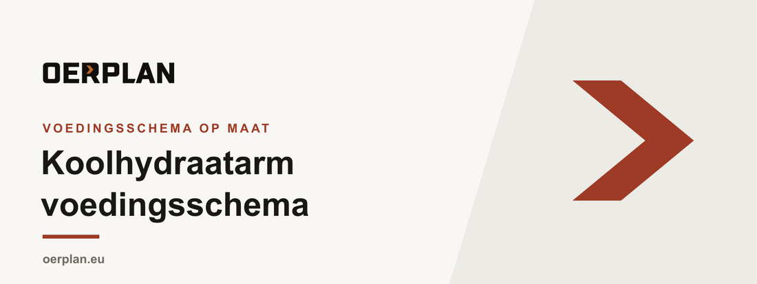 Koolhydraatarm voedingsschema op maat: vol eten, geen brood, geen tellen