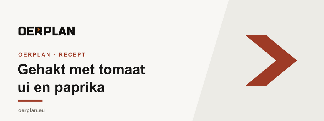 Gehakt met tomaat, ui en paprika: in 20 minuten op tafel, ook voor de kinderen